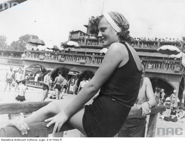 Warszawa. Plaża Poniatówka