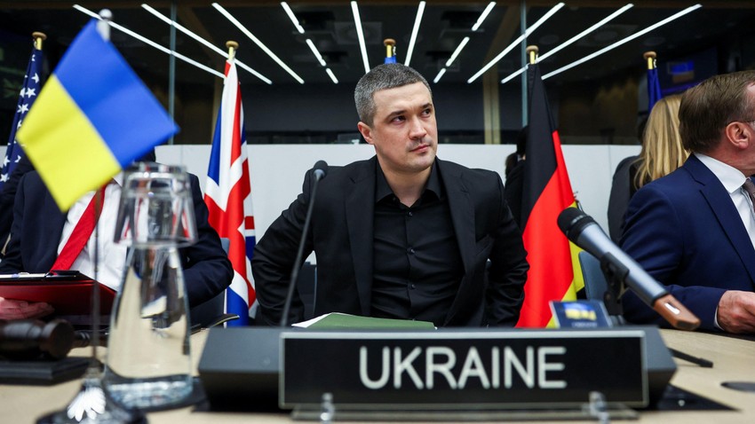 Mihailo Fedorov na sastanku u Briselu | Foto: Reuters
