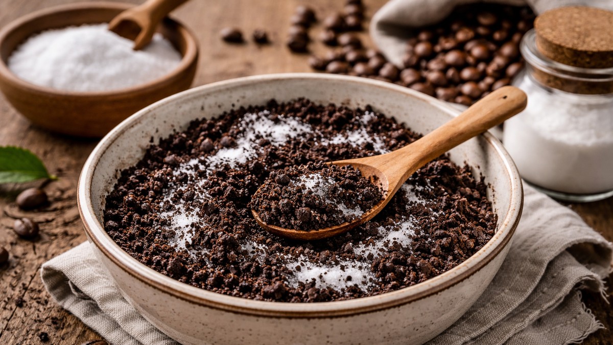Mešavina taloga kafe i sode bikarbone