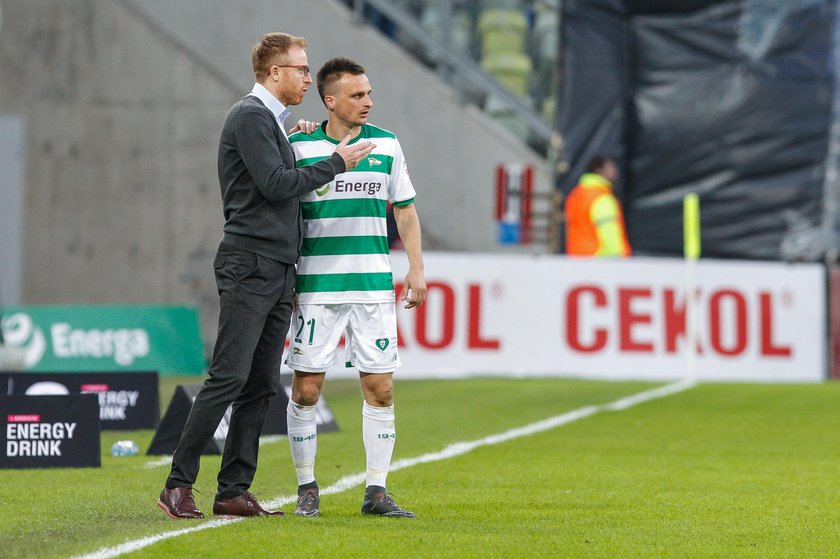 Pilka nozna. Ekstraklasa. Arka Gdynia - Lechia Gdansk. 13.04.2018