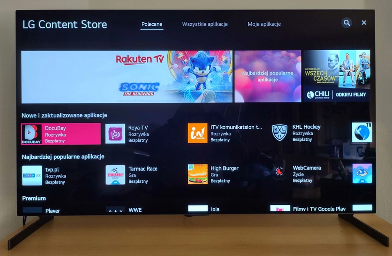 LG Content Store, czyli "sklep" z bezpłatnymi aplikacjami do smart TV