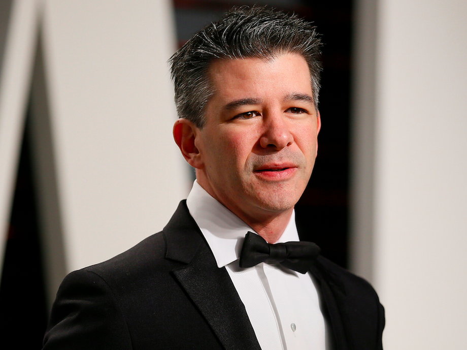 Uber founder Travis Kalanick at the Vanity Fair Oscars afterparty in February.