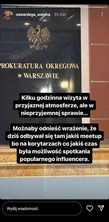 Sylwester Wardęga stawił się na przesłuchaniu