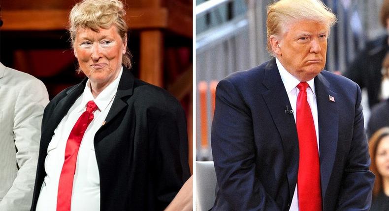 Meryl Streep and Donald Trump 