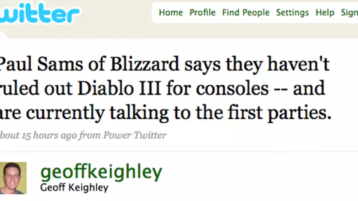 Diablo 3 na PS3 i X360?