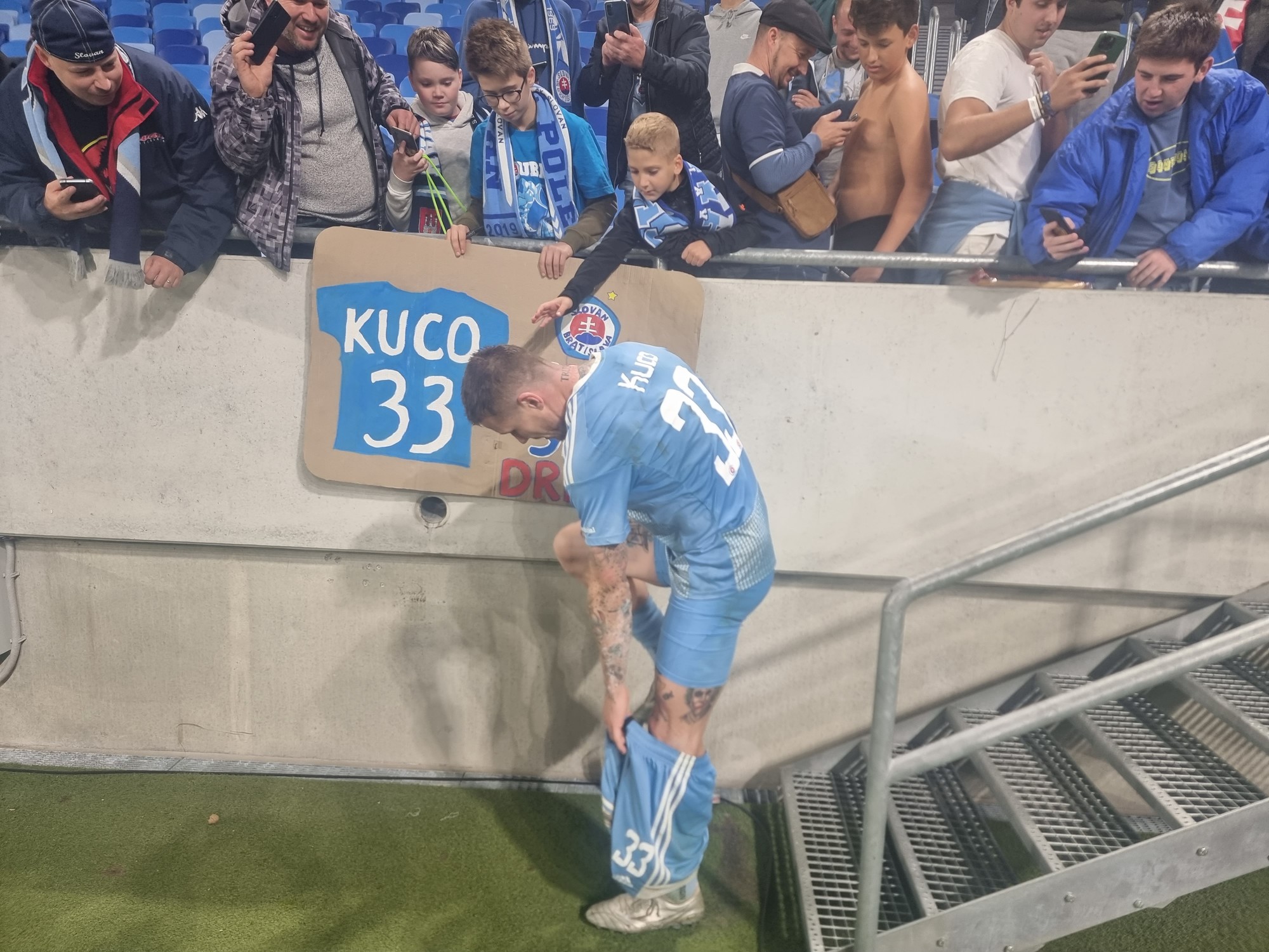 Juraj Kucka (Slovan) po stretnutí 4. kola H-skupiny Európskej konferenčnej ligy (EKL).