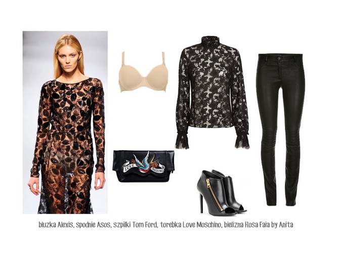 STYLIZACJE na sylwestra: glamrock z koronką