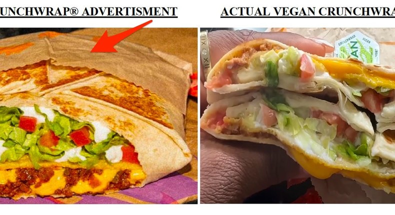 A Man Claimed Taco Bells Mexican Pizza And Crunchwrap Supreme Ads