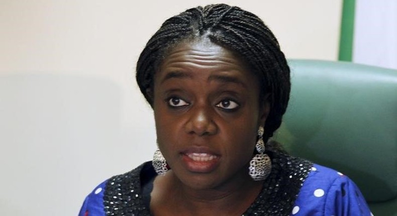 Nigeria's Finance Minister Kemi Adeosun speaks after the inauguration of the Efficiency Unit during an exclusive interview with Reuters in Abuja, Nigeria, November 30, 2015.    REUTERS/Afolabi Sotunde