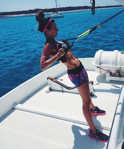 Anna Lewandowska na wakacjach