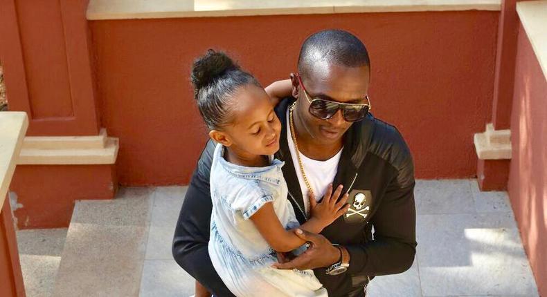 Steve Mbogo and his daughter Fatmah (Instagram)