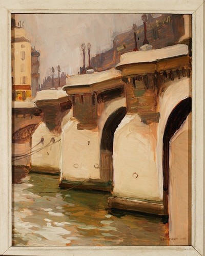 Pont Neuf w Paryżu, 1893, olej, deska, 35 x 27, MNW