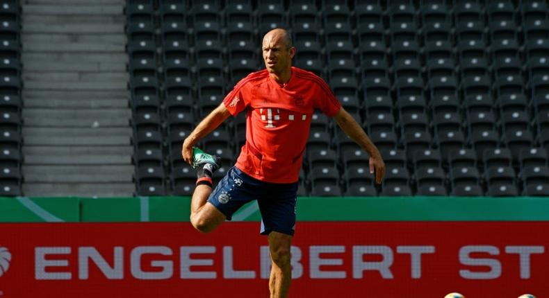 Arjen Robben will play his last game for Bayern Munich in Saturday's German Cup final