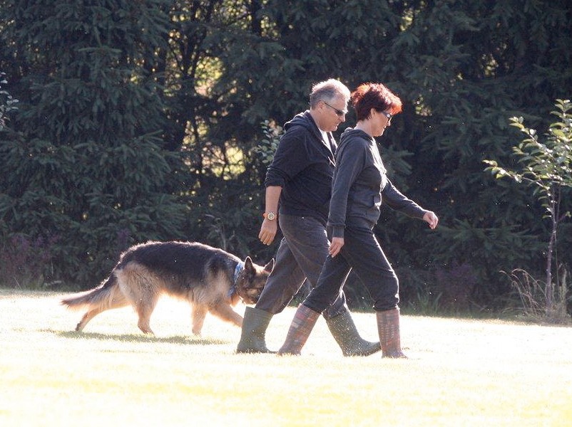 Aleksander i Jolanta Kwaśniewscy na Mazurach