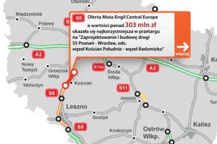 303 mln zł za kolejny odcinek ekspresówki S5. Wykonawca wybrany [MAPA]