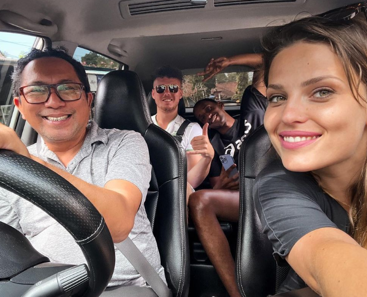 Maca Zábranská na Bali.