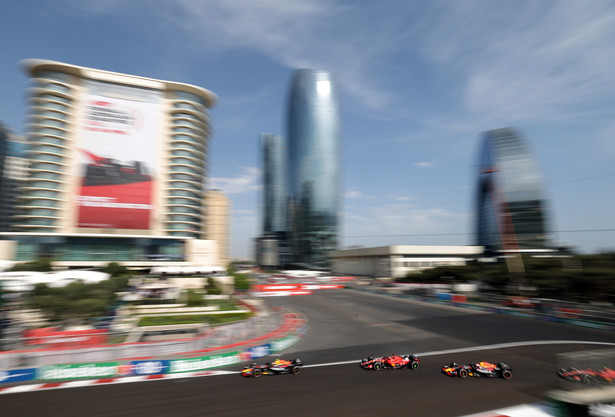 Sergio Perez, Charles Leclerc i Max Verstappen