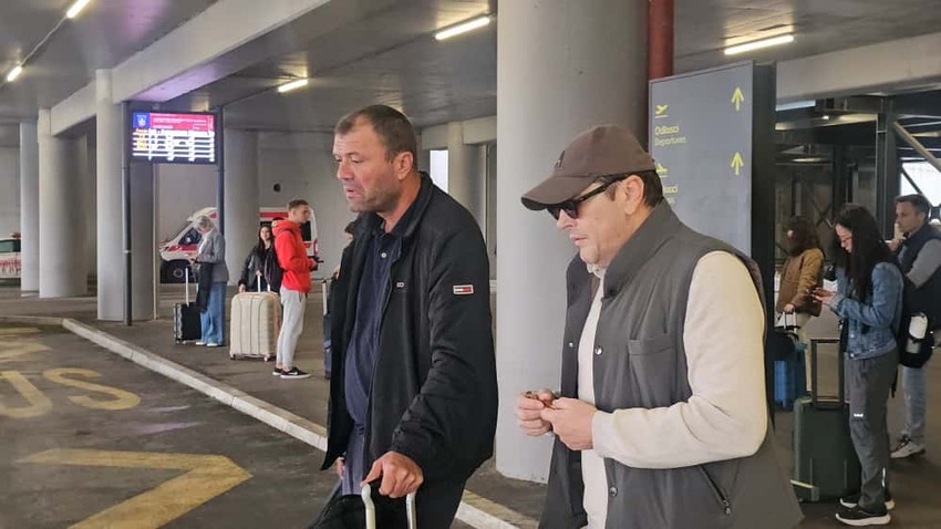 Aco Pejović na aerodromu