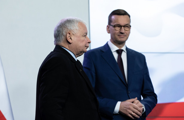 Jarosław Kaczyński i Mateusz Morawiecki