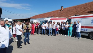 Protest radnika KBC Gračanica
