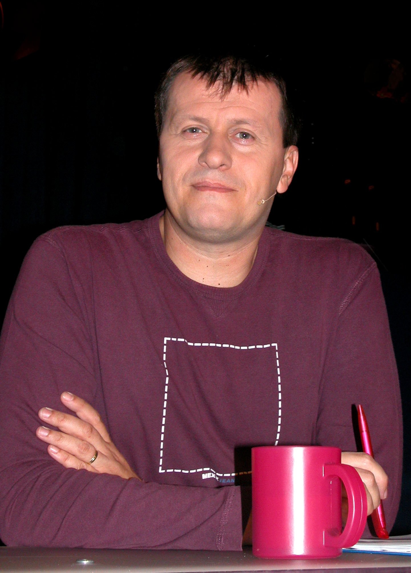 Slovenský rozhlasový moderátor a porotca Slovensko hľadá SuperStar Julo Viršík v roku 2005.