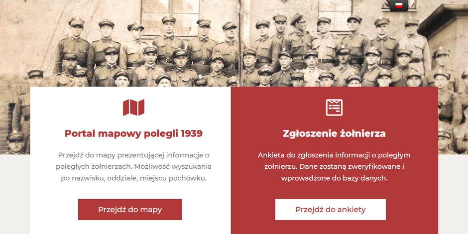 Zawiera informacje na temat żołnierzy poległych podczas obrony Polski w 1939 roku
