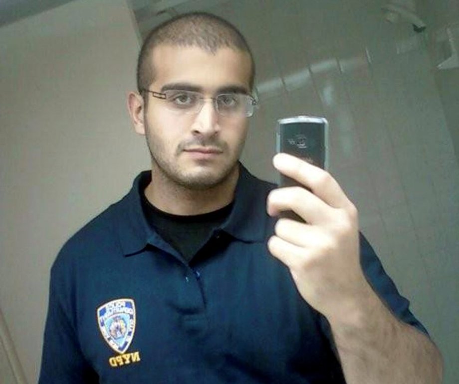 Undated photo from a social media account of Omar Mateen