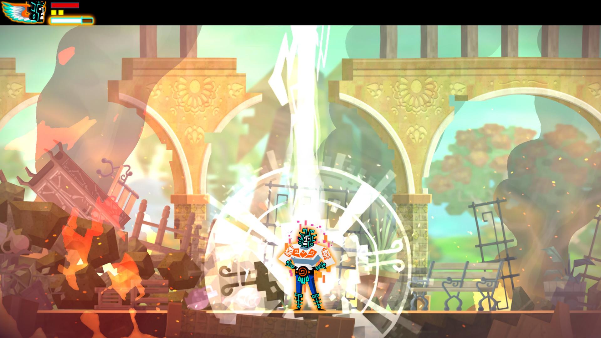 Obrázok z hry Guacamelee! Super Turbo Championship Edition.