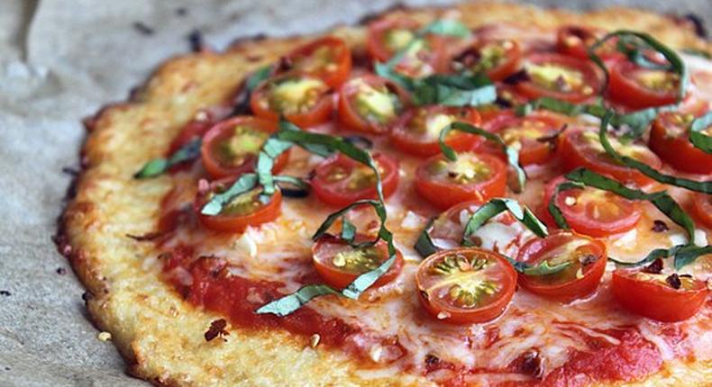 Cauliflower crust pizza