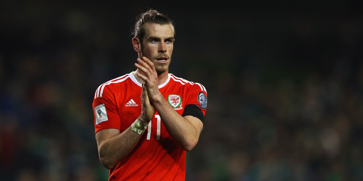 Gareth Bale to najpopularniejszy obecnie walijski piłkarz. Cinkciarz.pl zdobył prawa do wykorzystania wizerunków zawodników oraz trenera reprezentacji Walii