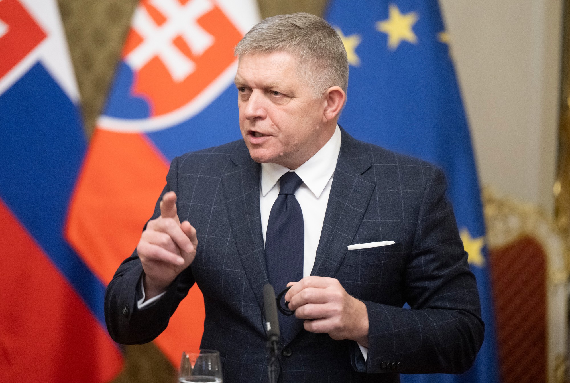 Premiér SR Robert Fico (Smer-SD).