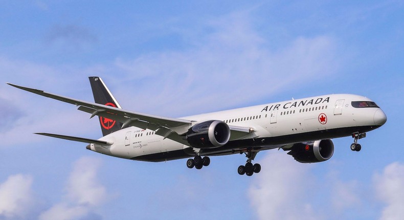 Air Canada operates 55% of all flights from Toronto Pearson Airport, according to FlightAware.