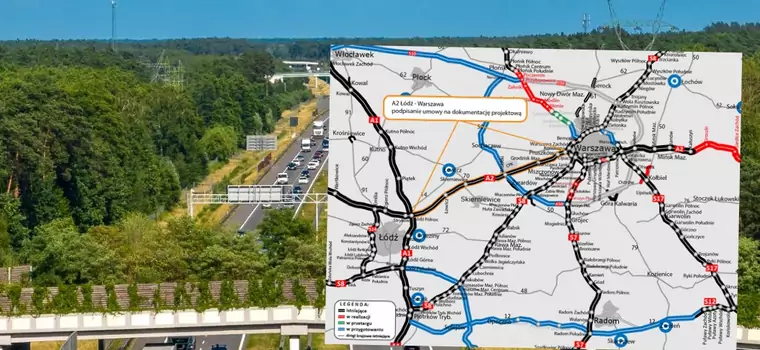 Jedna z najważniejszych polskich autostrad zostanie poszerzona. Jest już pierwsza umowa [MAPA]