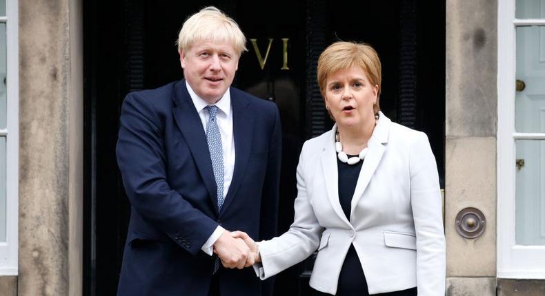 Boris Johnson Nicola Sturgeon