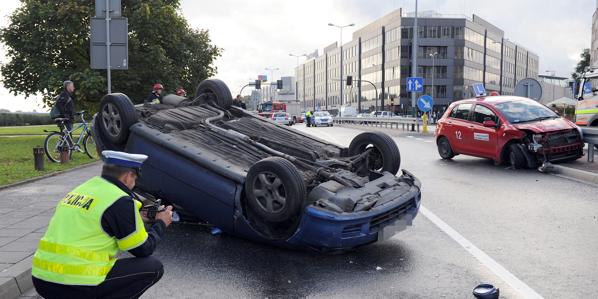 Wypadek na egzaminie.