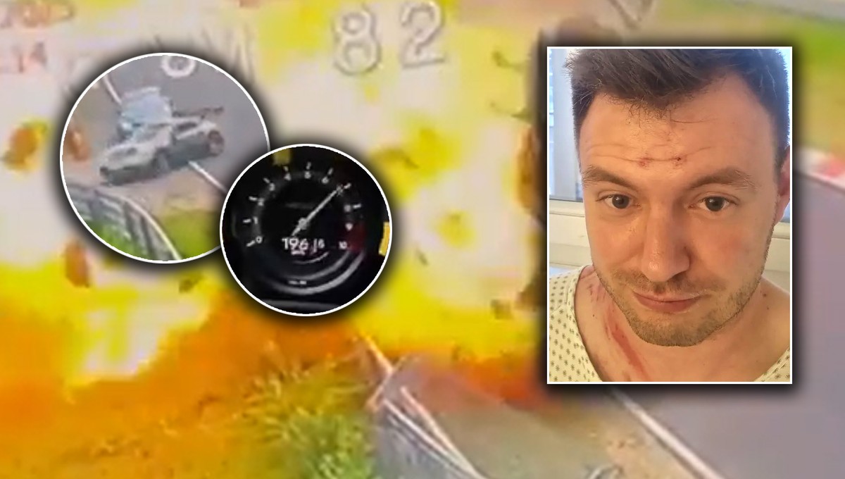 Cudem uniknął śmierci! Polak rozbił się przy 190 km/h i… wyszedł z tego bez szwanku! [WIDEO]