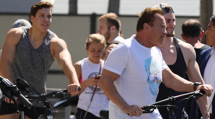 Arnold Schwarzenegger és fia
