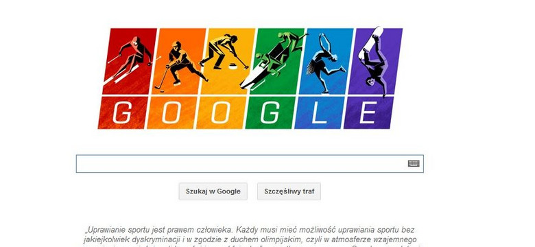 Google wbija szpilę w Rosję. Nowe "doodle" broni praw gejów