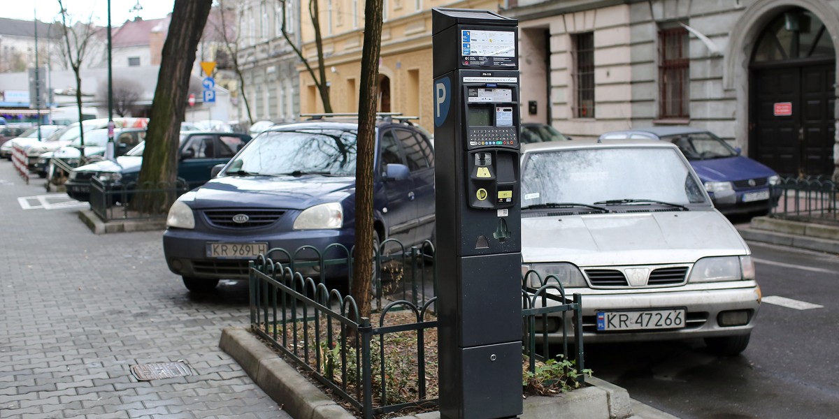 Strefa płatnego parkowania w Krakowie