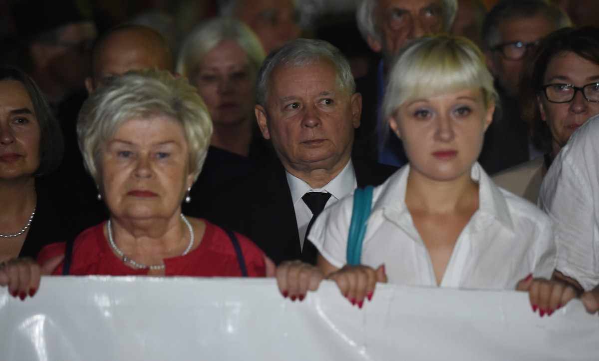 Jarosław Kaczyński na miesięcznicy smoleńskiej