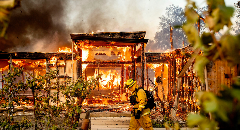 The Kincade Fire ripped through Sonoma County, California, in 2019, destroying or damaging more than 400 buildings, including almost 200 homes.