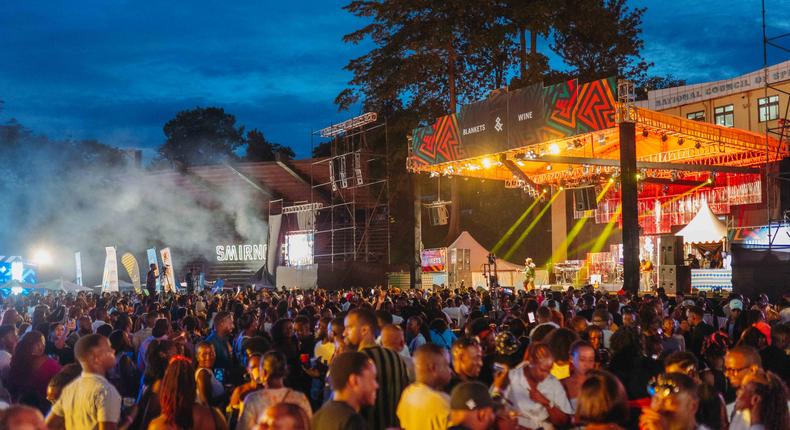 Revelers turned up in larger numbers, despite the weather (Photo by Blankets & Wine)