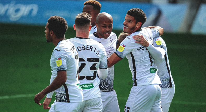 Ayew scores and assists as Swansea beat Wycombe