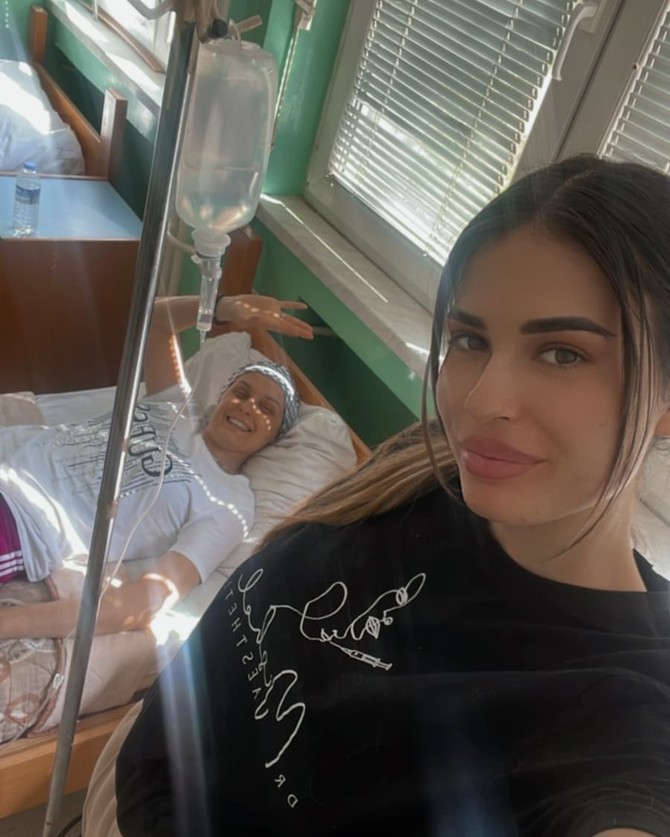 Jasmina Stojanović tokom perioda u bolnici