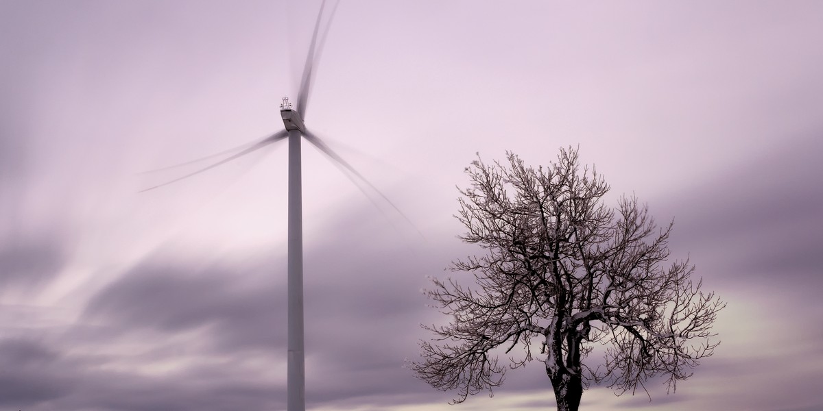 W poniedziałek w nocy produkcja energii z wiatraków była bliska rekordowego poziomu.