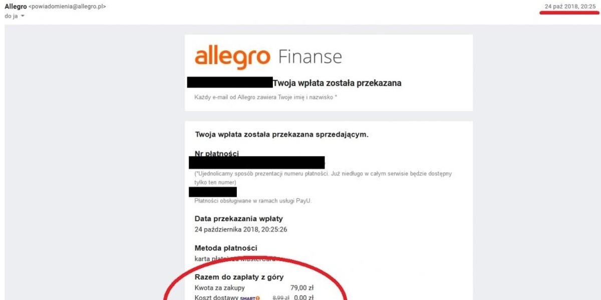 Oferta na Allegro