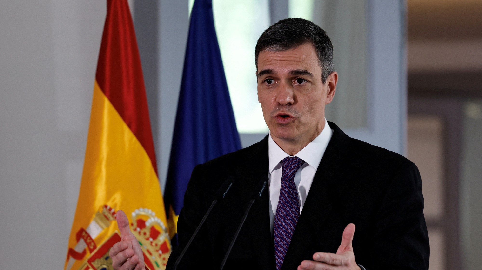 Španielsky premiér Pedro Sánchez, REUTERS/Tingshu Wang
