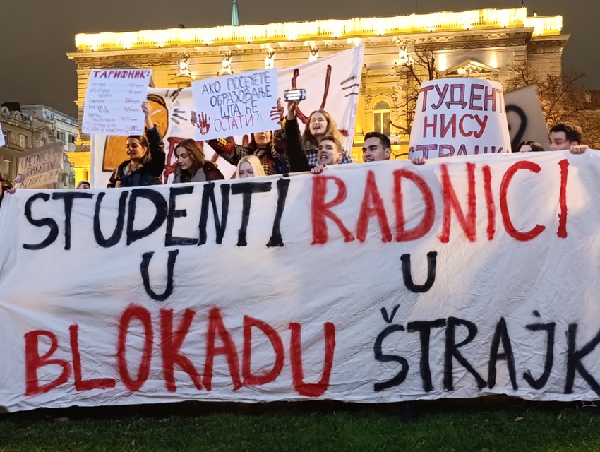 studenti protest