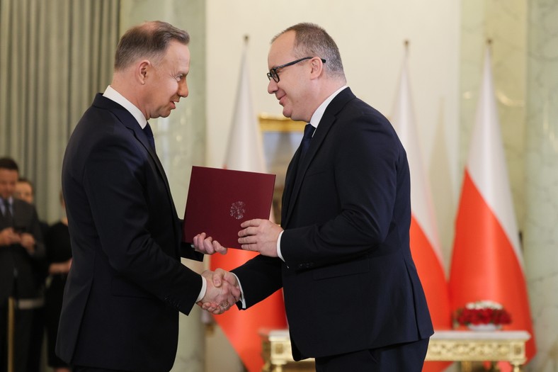 Prezydent Andrzej Duda i minister sprawiedliwości Adam Bodnar