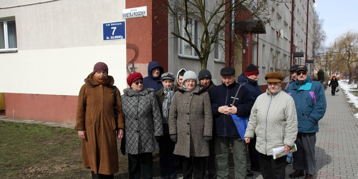 Protest mieszkańców w Krakowie